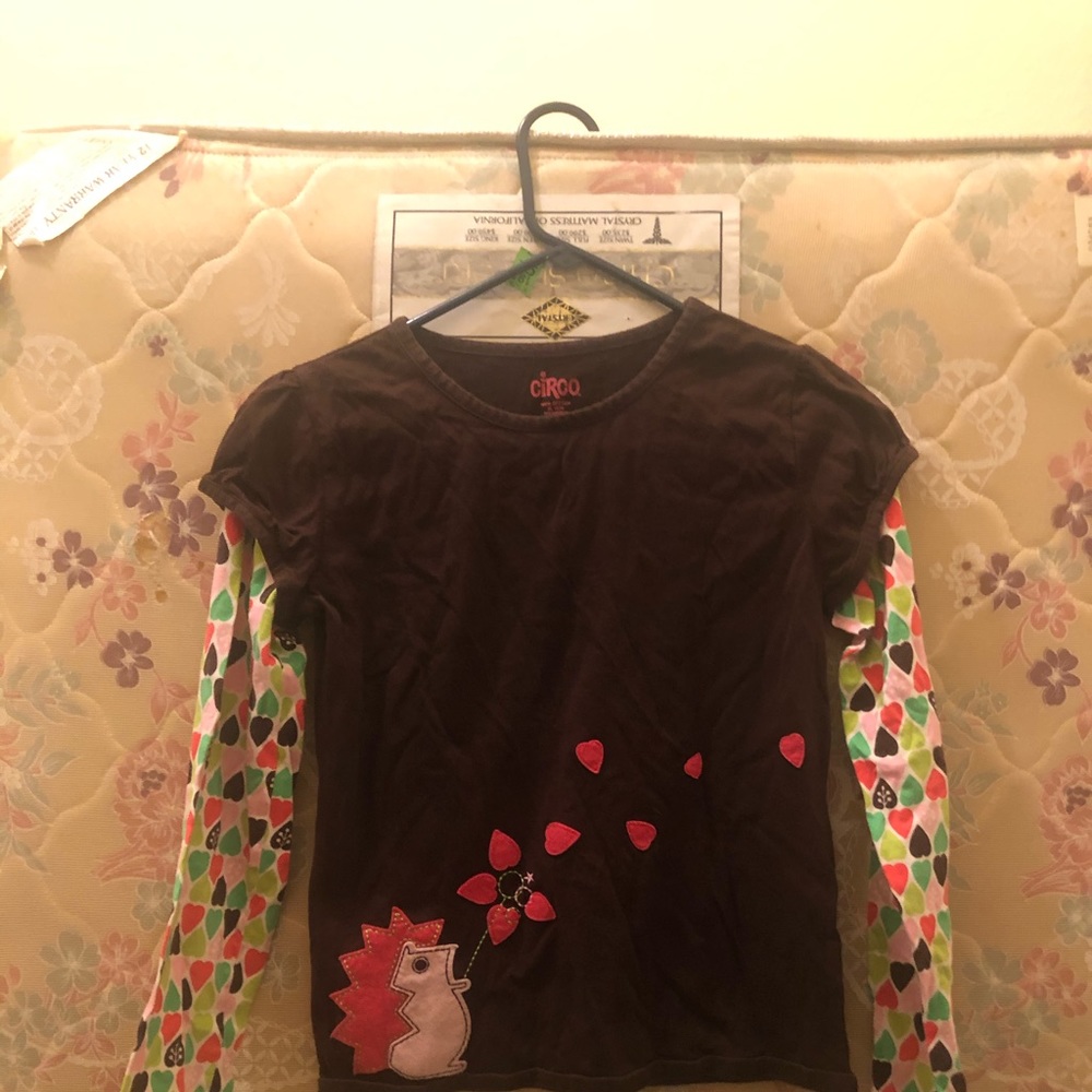 Heart and Flower Long Sleeved Shirt
